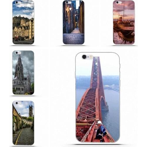 Wexoeq For HTC Desire 530 626 628 630 816 820 One A9 M7 M8 M9 M10 E9 Plus U11 For Moto G G2 G3 TPU Phone Voyages Over Edinburgh