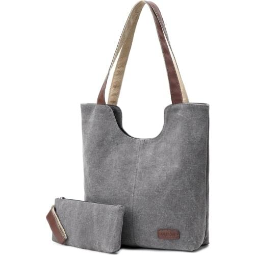 Handbag for Women Ladies Canvas Bag Casual Top-handle Bags Reusable Folding Bags for Shopping and Daily life