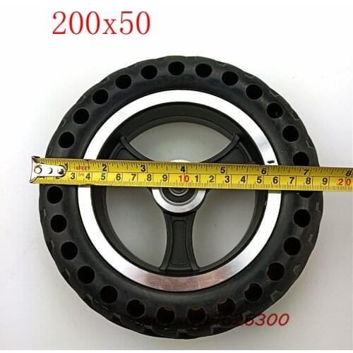 200x50 Explosion-proof Electric Bike Scooter tyres and Wheel hub 8 inch Motorcycle Solid wheel Tires Bee Hive Holes