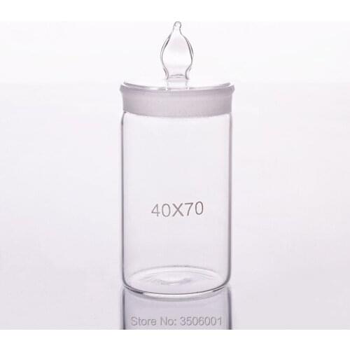 3pcs Weighing bottle,Tall form,O.D. 40mm,Height 70mm,Sealed glass bottle,Storage bottle