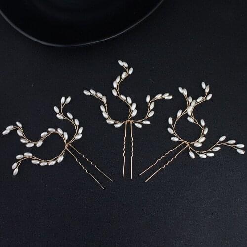 3pcs Women Hair Pins Bridal Accessories Pearl Fashion Hair Styling Tools Set For Hair Clips Accessory
