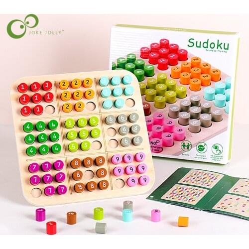 9 Square Grid Rainbow Sudoku Chess Children Concentration Memory Training Educational Toys Family Math Education Game DDJ