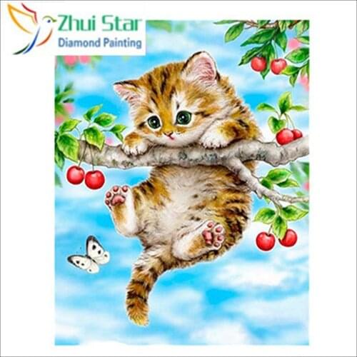 Zhui star 5d diy Diamond embroidery tiger family diamond painting Cross Stitch full square drill Rhinestone mosaic gx