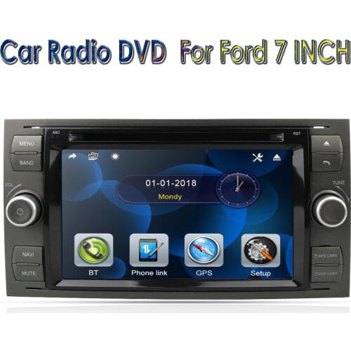 Car DVD MP5 Player For Ford Focus/Mondeo/Transit/C-MAX/Fiest GPS DVR DAB+ Free Camera +8G Map card RDS 1080P Steel wheel control