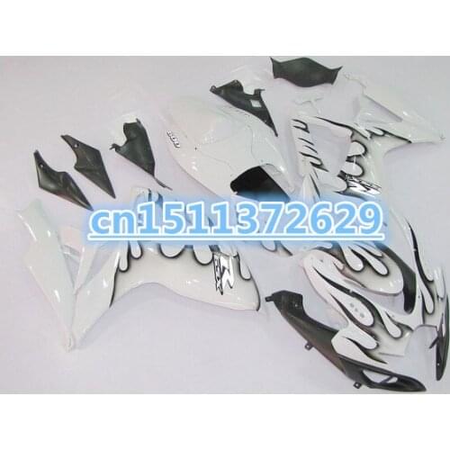 White Fairing for SUZUKI GSXR600 750 GSXR600 GSXR750 GSX-R600 750 K6 06 07 2006 2007 body kit