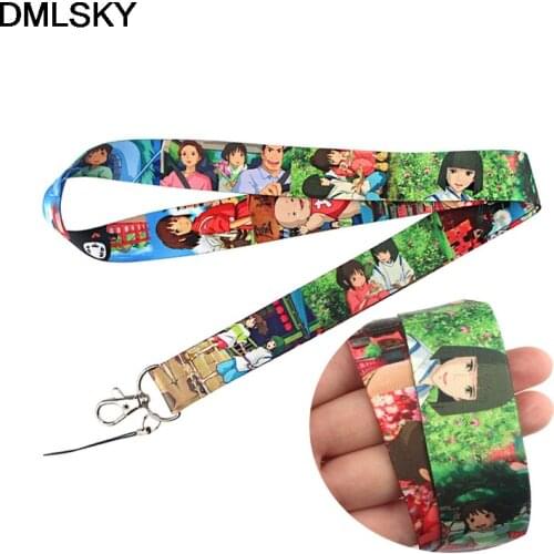 24pcs/lot DMLSKY Anime Lanyard keychains Badge ID Lanyards Mobile Phone Rope key Lanyard Neck Straps Accessories M4184