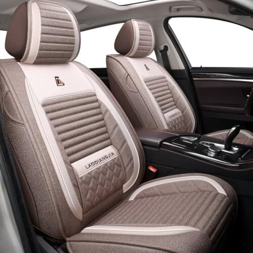 FeKoFeKo Flax Universal Car Seat covers for Ssangyong all models Rexton Actyon Kyron korando Tivolan auto styling