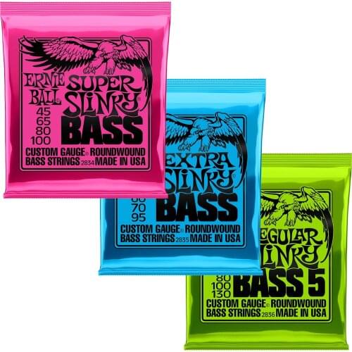 EniBall Nickel Round Wound Custom Gauge 4-String 5-String Electric Bass Strings