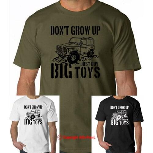 Off Road Rally 4x4 DEFENDER Dont Grow Up Just Buy Big Toys Off Road T-SHIRT
