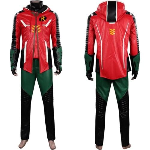Gotham Knights Robin Cosplay Costume Outfits Halloween Carnival Suit