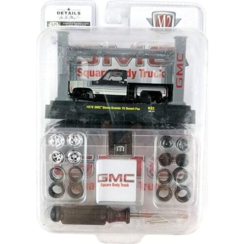 M2 machines 1:64 1976 GMC Sierra Grande 15 Dwsert Fox Collection Metal Die-cast Simulation Model Cars Toys