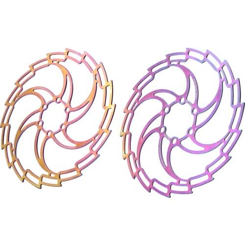 Mi.Xim Mountain Bicycle Color Disc Brake Rotors Brake ad Brake Rotor with 6 Screws 160/180mm MTB Mountain Bike Disc