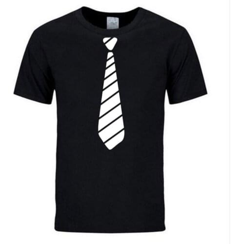 New 2019 Funny Tie Designe Men T Shirt Novelty Men T Shirts Fashion Cotton Men Top Tees Casual tie More Size