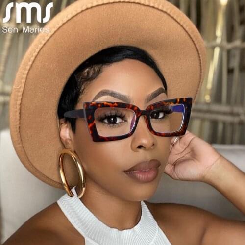 Vintage Cat Eye Optical Glasses Women Men Clear Glasses Eyeglasses Frame Anti Blue Light Transparent Lens Spectacle Frame Unisex