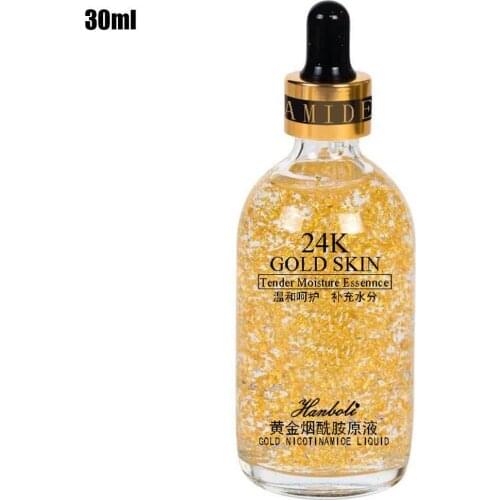 24K Gold Essence Primer Makeup Oil Control Face Moisturizer Up Skin Pore Minimizer Care Primer Make Serum Whitening Base L1K1