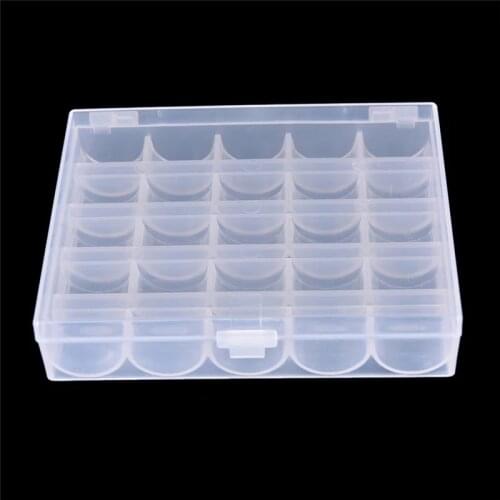 36 Spools Empty Bobbins Sewing Machine Bobbin Case Organizer Storage Plastic Box For Home Sewing Accessories Tool