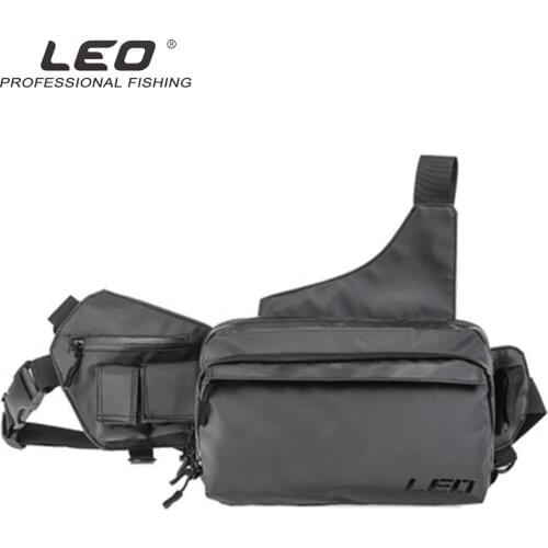 Leo Fishing Bag EVA Waterproof Fishing Tackle Lure Bag Multipurpose Outdoor Photograph Line Reel Carrier Men Waist/Shoulder Bag
