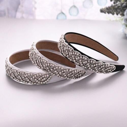 Fashion Ladies Wedding Band Headpieces With Cube Zircon Wholesale Bridal Hair Accessories Headdress Bridal Hair Tiaras ZMS216-FG