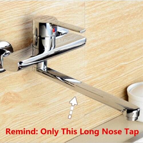 Shower Faucet Tap Long Nose Outlet Swivel Nozzle Taps Cocina Torneira Stainless Steel Kitchen Accessories 360 Rotate