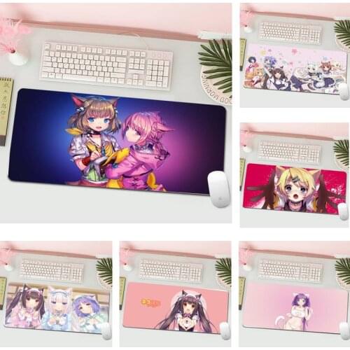 Neko Para Chocola Nekopara Comfort Mouse Mat Gaming Mousepad L Large Gamer Keyboard PC Desk Mat Computer Tablet Gaming Mouse Pad