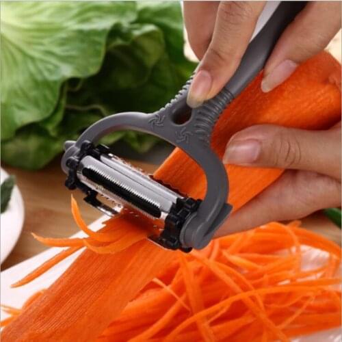 Multifunctional 360 Degree Rotary Kitchen Tool Vegetable Fruit Potato Carrot Peeler Grater Turnip Cutter Slicer Melon Gadget
