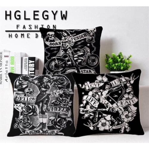 Woman Printed Pillow Case Throw Pillowcase Cotton Linen Printed Pillow Covers for Office Home Textile