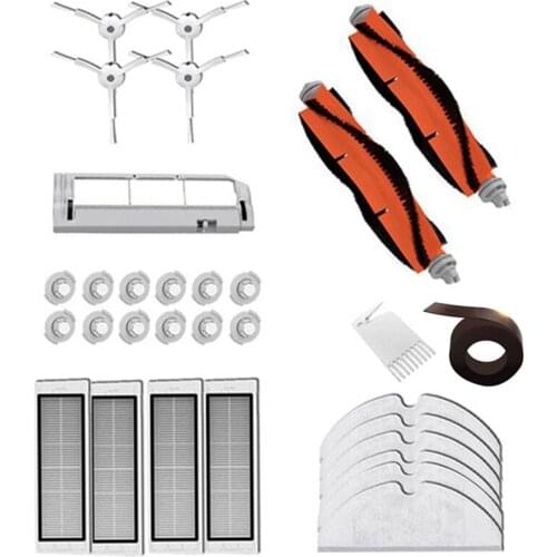 Promotion!for XIAOMI Vacuum Cleaner Parts Roborock S50 S51 S5 Side Brush HEPA Filter Main Brush Mop Cloth Virtual Magnetic Strip