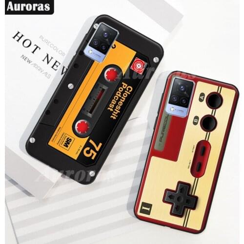 Auroras Case For VIVO V21E All-inclusive Protection Gamepad Retro Camera Shockproof For vivo V21 E Power Cover