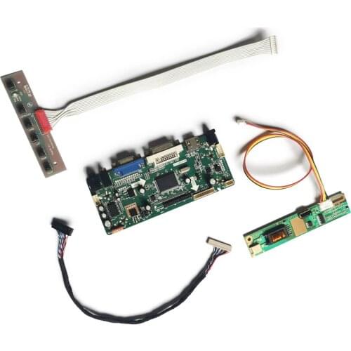 Display controller board DIY kit 1024*768 VGA+DVI For B133XN01/B133XN02/B133XN03/B133XN04 1CCFL LVDS-20Pin M.NT68676 screen
