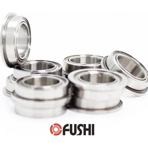 SF635ZZ Flange Bearing 5x19x6 mm 10PCS Double Shielded Stainless Steel Flanged SF635 Z ZZ Ball Bearings SF635Z F635 Z