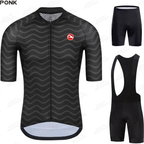 2020 Road Bike Jersey Set Mens Cycling Clothing Summer MTB Team Clothes Short Sleeve Uniform Triathlon Skinsuit Ropa De Hombre