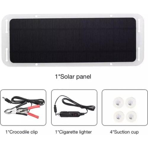 20W Solar Panel Kit Portable Battery Charger Solar Panel + Cigarette Lighter + Charging Cable for Car Motorcycle Boat