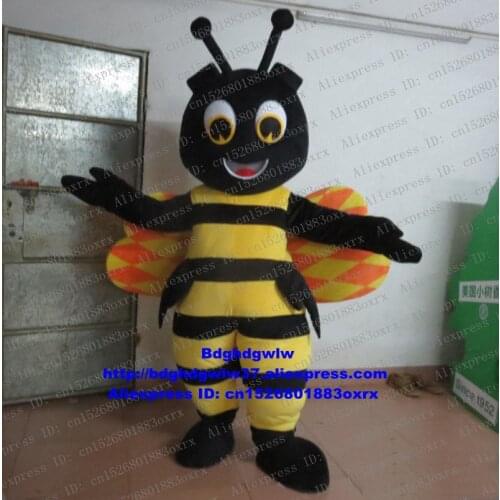 Bee Honeybee Wasp Hornet Vespid Bumblebee Bombus Mascot Costume Cartoon Character Walking Street Marketing Promotions zx679