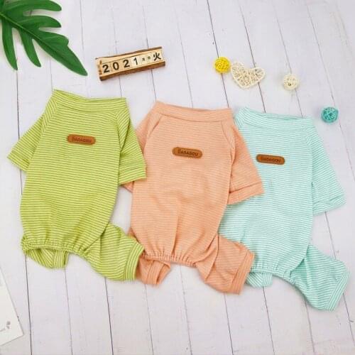 Small Dog JumpSuit Pajamas Shirts Pet Puppy Nightshirt Pants For Dogs Soft Pullover Puppy Shirt Costume Winter Four Legs Clothes