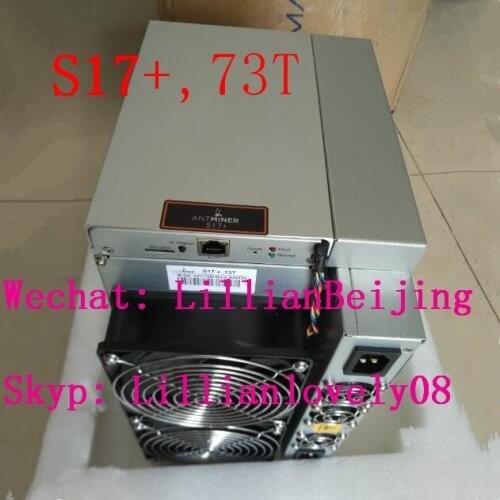 AntMiner S17+ 73T Asic Miner Sha256 Bitcoin BCH BTC Mining machine bitmain s17+ with original PSU power supply