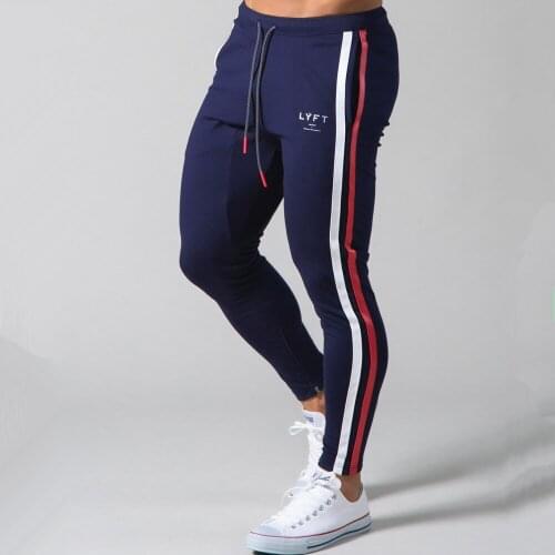 Skinny Joggers Pants Mens Running Sweatpants Cotton Track Pants Gym Fitness Sports Trousers Male Bodybuilding Training Bottoms
