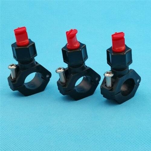 Plastic toggle clip water spray nozzle,wide angle flat fan spray clamp nozzle,factory cleaning spray tip,etching maching nozzle