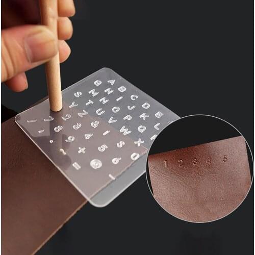 Transparent Alphabet Letter Number Leather Punch Stamper Sets Leather Tools Handmade Stamp Set DIY Crafts Stamper Supplies