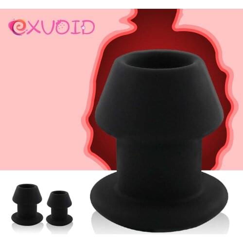 EXVOID Butt Plug Anus Dilator Hollow Anal Plug Enema Butt Expansion Sex Toys for Couples Sex Shop Adult Product