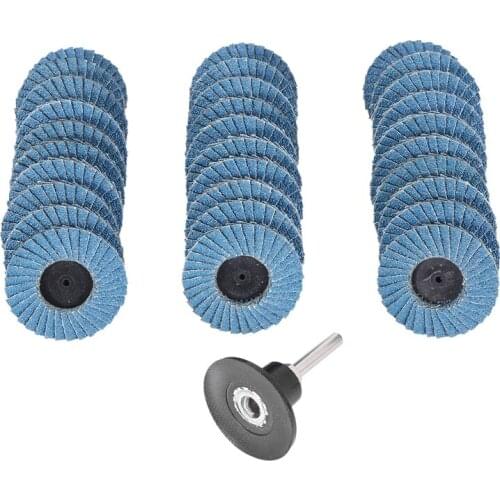 50Mm 2 inch Flap Disc Sanding Disk for Rolor Roll Lock Abrasive Tools Fits Polishing Metal Iron Rust Removal Grinding Wheel