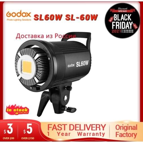 Godox SL-60W 60Ws 5600 White Version LED Video Light Studio Continuous Lamp for Camera DV Camcorder SL-60W