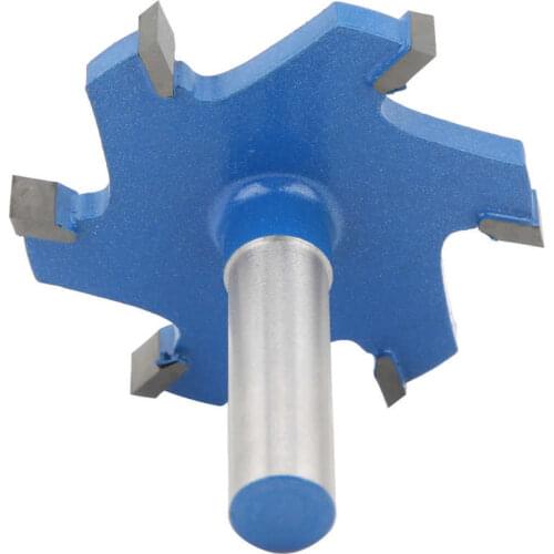 1/2 Shank 6Teeth T Slot Router Bit Milling Cutter Slotting Woodworking Tool
