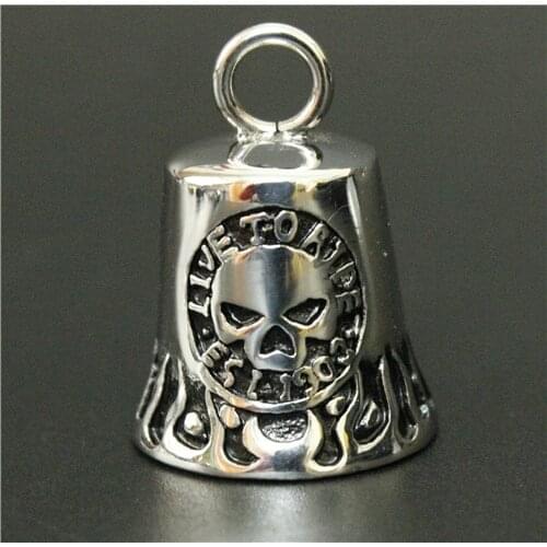 Top Quality Biker Skull Pendant Tinkle Bell Pendant Stainless Steel Motorcycles Biker New Arrival Biker Pendant