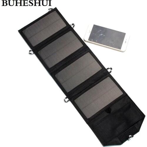 BUHESHUI 7W Solar Charger Mobile Charger Solar Panel Battery Charger For Mobile Power Bank Charger High Quality FreeShipping