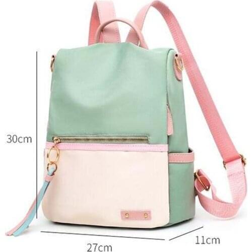 Free Shipping New Fashion High Quality Oxford Backpack Womens Tassels theftproof Double Shoulder Bags Girls School Bag