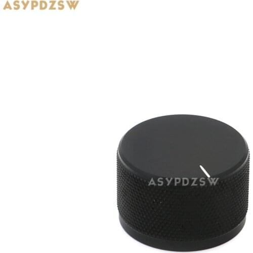 1 PCS Knurled Sandblasting Black 35*22 Aluminum Volume knob Power amplifier potentiometer knob