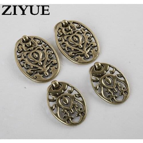 2PCS/LOT Free Shipping Drawer Cabinet Door Handle Small Antique Zinc Alloy Handle Handle