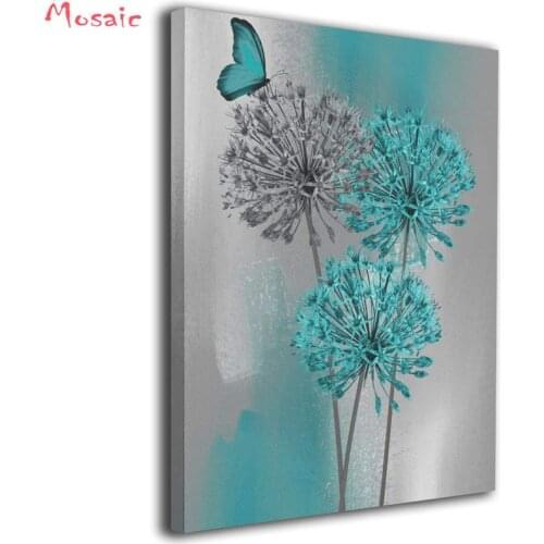 DIY Diamond embroidery Butterfly Flower Dandelion Cross Stitch Full Square/Round diamond painting rhinestones gift