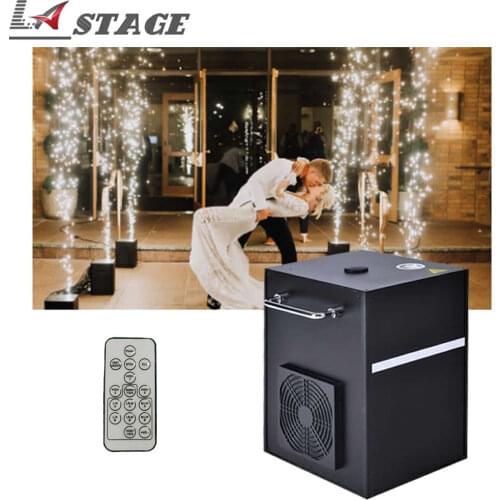 Free Shipping 2pcs With Flight Case 750W Fireworks Machine Cold Pyro Dmx Remote Control Cold Firework Spark Sparkler Fountain