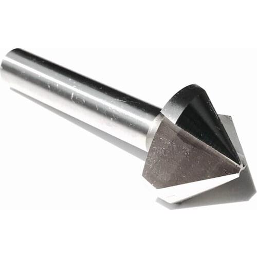 Free shipping 1PC HSS6542 made 40-60mm one-edged 90 degree chamfer drill countersink drilling&chamfering device aluminium metal